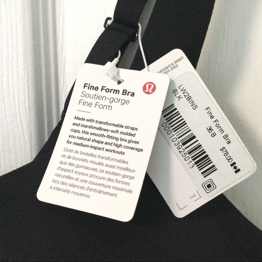 🖤Lululemon Fine Form Convertible Bra 36B - Picture 13 of 15